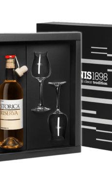 Grappa Domenis 1898 Storica Riserva con Calici Serigrafati