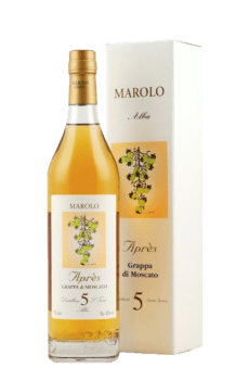 Grappa di Moscato Après Marolo 5 Years Old